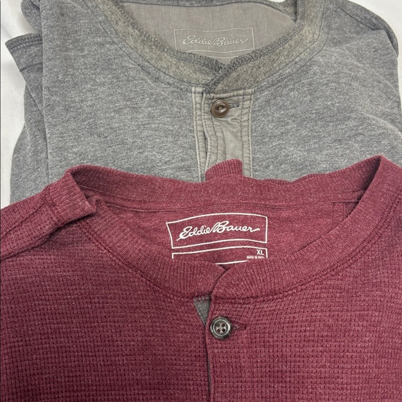 Eddie Bauer & American Rag Men’s Long Sleeve Henley Bundle - Picture 2 of 6
